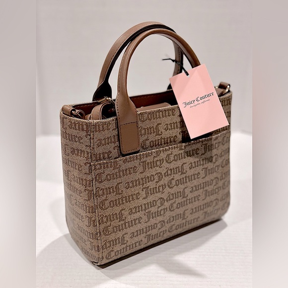 NWT Juicy Couture Chestnut Chino Change Of My Heart Mini Tote - Picture 4 of 15